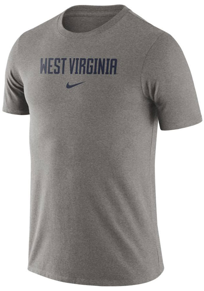 Nike West Virginia Mountaineers Grey Essential Short Sleeve T Shirt