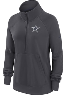 Nike Cowboys Womens Grey Premium 1/4 Zip Pullover