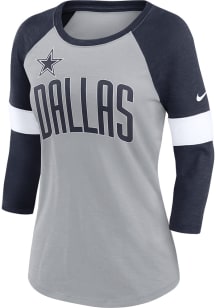 Nike Dallas Cowboys Womens Grey Football Pride LS Tee