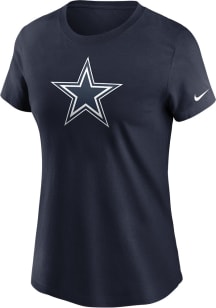 Nike Dallas Cowboys Womens Navy Blue Primetime Short Sleeve T-Shirt