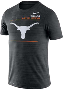 Nike Texas Longhorns Black Sideline Velocity Short Sleeve T Shirt