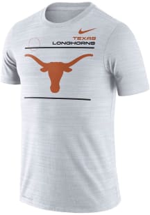 Nike Texas Longhorns White Sideline Velocity Short Sleeve T Shirt
