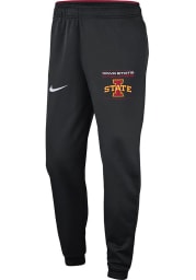 Nike Iowa State Cyclones Mens Black Sideline Therma Pants