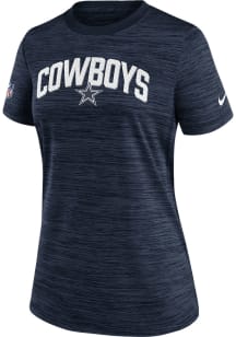 Nike Dallas Cowboys Womens Navy Blue Velocity T-Shirt
