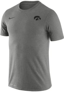 Nike Iowa Hawkeyes Grey Legend Small Logo Short Sleeve T Shirt