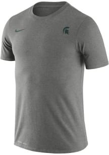 Nike Michigan State Spartans Grey Legend Small Logo Short Sleeve T Shirt