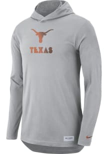 Nike Texas Longhorns Mens Grey DriFIT Long Sleeve Tee Long Sleeve Hoodie