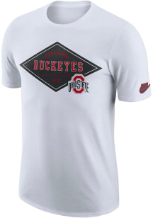 Nike Ohio State Buckeyes White Legend Modern Short Sleeve T Shirt