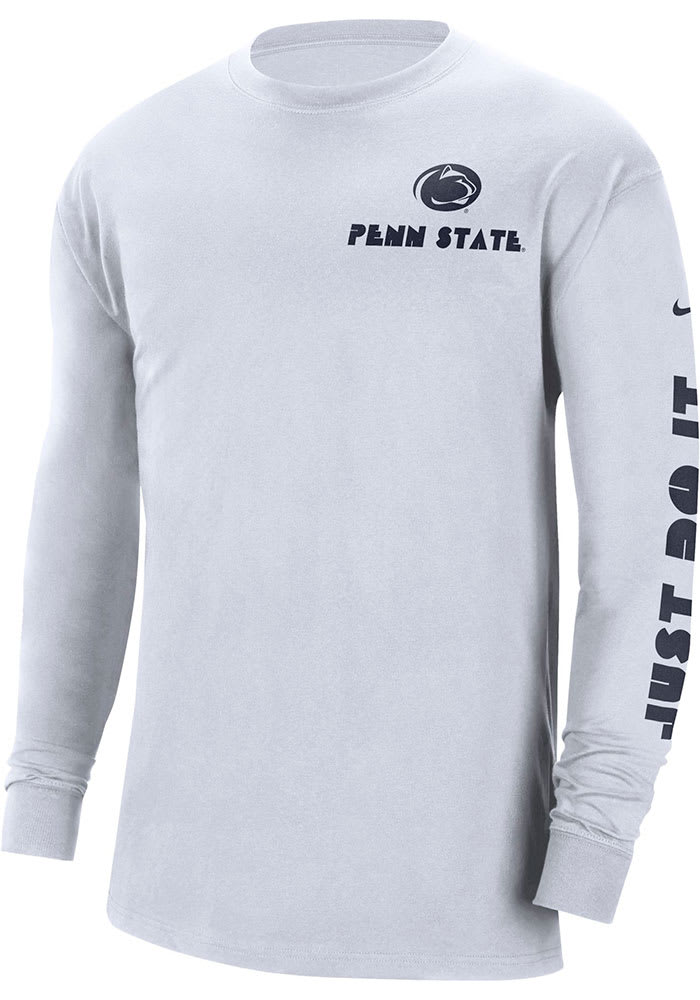 Nike Penn State Nittany Lions White Max90 Heritage Long Sleeve T Shirt