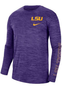 Nike LSU Tigers Purple Velocity Legend GFX Long Sleeve T-Shirt