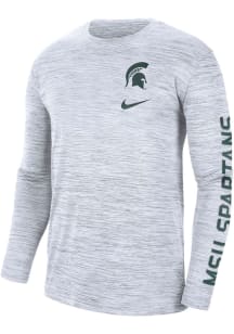 Nike Michigan State Spartans White Velocity Legend GFX Long Sleeve T-Shirt