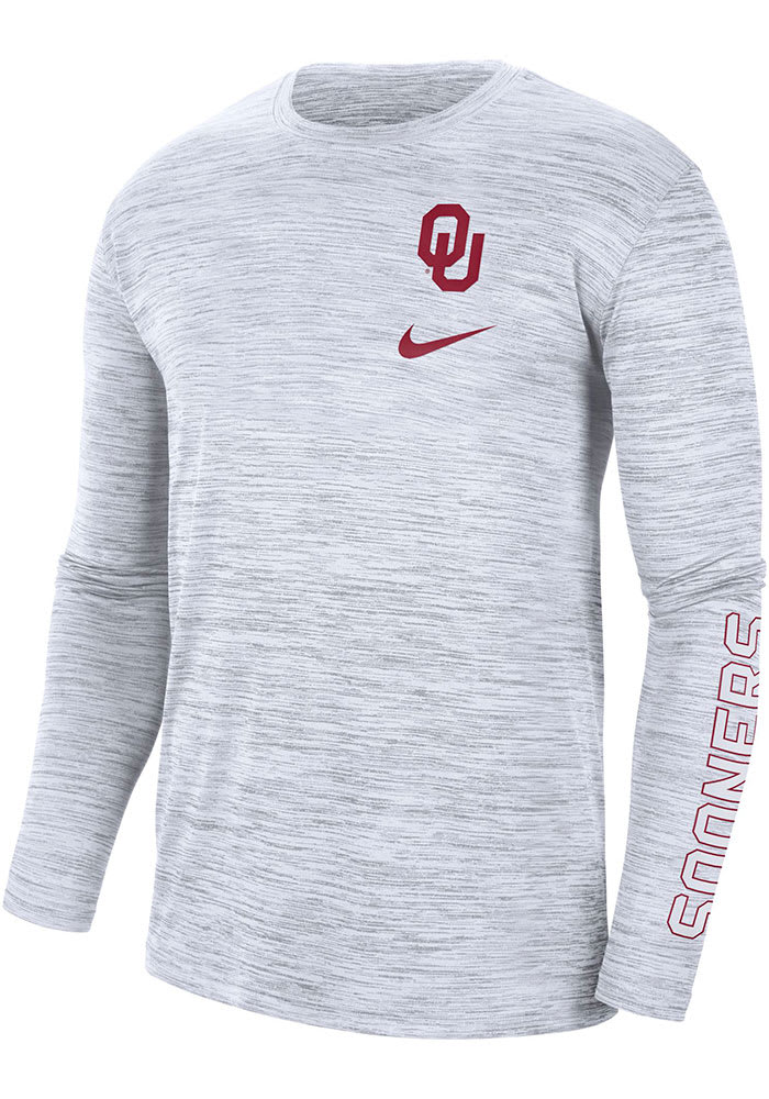Nike Oklahoma Sooners White Velocity Legend GFX Long Sleeve T-Shirt