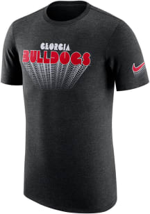 Nike Georgia Bulldogs Black College Triblend Short Sleeve Fashion T Shirt