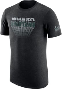 Nike Michigan State Spartans Black College Triblend Short Sleeve Fashion T Shirt