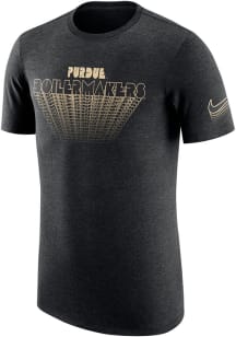 Purdue Boilermakers Black Nike College Triblend Short Sleeve Fashion T Shirt