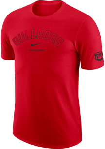 Nike Georgia Bulldogs Red DriFIT DNA Short Sleeve T Shirt
