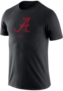 Nike Alabama Crimson Tide Black Essential Logo Short Sleeve T Shirt