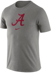 Nike Alabama Crimson Tide Grey Essential Logo Short Sleeve T Shirt