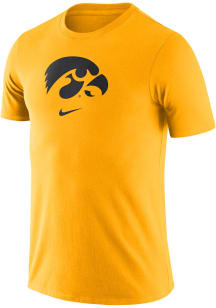Iowa Hawkeyes Gold Nike Essential Logo Short Sleeve T Shirt