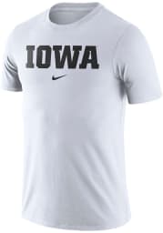 Nike Iowa Hawkeyes White Essential Wordmark Short Sleeve T Shirt