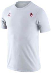 Nike Oklahoma Sooners White Jordan Legend Small Logo Short Sleeve T Shirt