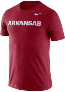 Nike Arkansas Razorbacks Crimson Legend Wordmark Short Sleeve T Shirt