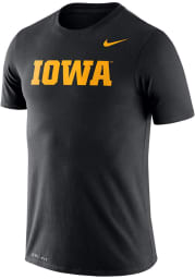 Nike Iowa Hawkeyes Black Legend Wordmark Short Sleeve T Shirt