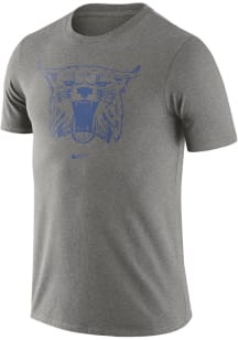 Nike Kentucky Wildcats Grey Triblend Old School Logo Short Sleeve Fashion T Shirt