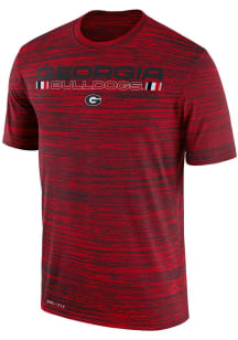 Nike Georgia Bulldogs Red Velocity Legend Football Short Sleeve T Shirt