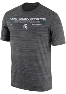 Nike Michigan State Spartans Grey Velocity Legend Football Short Sleeve T Shirt