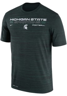 Nike Michigan State Spartans Green Velocity Legend Football Short Sleeve T Shirt