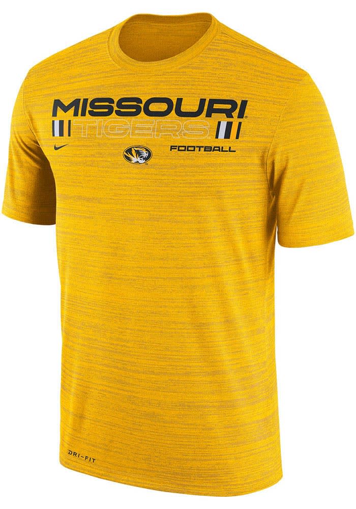 Nike Missouri Tigers Gold Velocity Legend Football Short Sleeve T Shirt