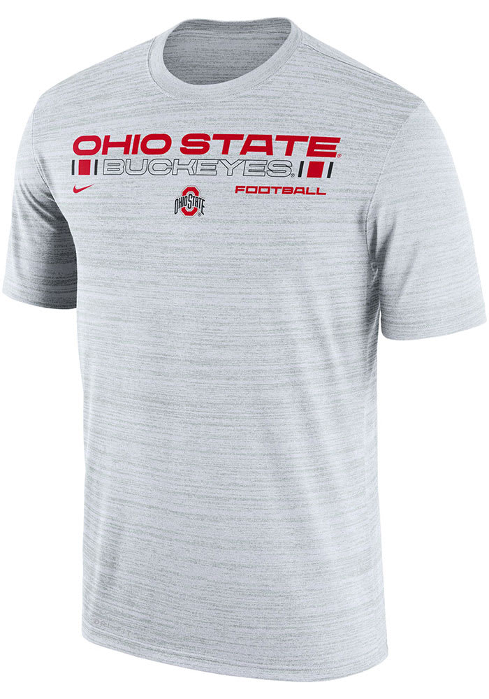 Nike Ohio State Buckeyes White Velocity Legend Football Short Sleeve T Shirt