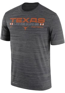 Nike Texas Longhorns Grey Velocity Legend Football Short Sleeve T Shirt