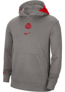 Nike Ohio State Buckeyes Mens Grey Dri-FIT Spotlight Hood