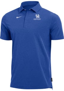Nike Kentucky Wildcats Mens Blue Sideline DriFIT Coach Short Sleeve Polo