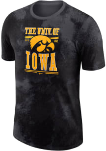 Nike Iowa Hawkeyes Grey Tie Dye NRG Short Sleeve T Shirt