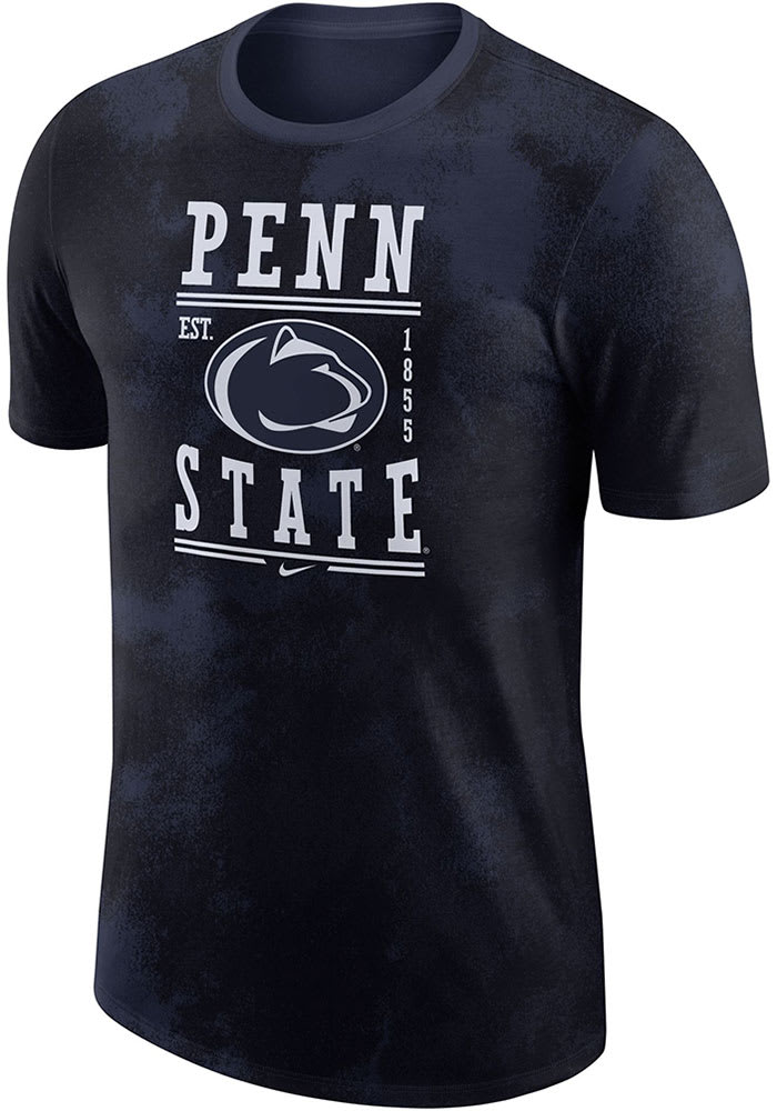 Nike Penn State Nittany Lions Navy Blue Tie Dye NRG Short Sleeve T Shirt