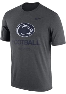 Nike Penn State Nittany Lions Charcoal Legend Football Short Sleeve T Shirt