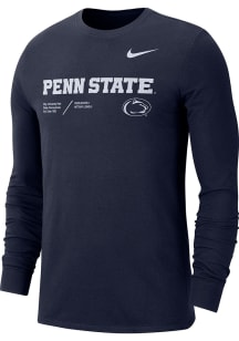 Mens Penn State Nittany Lions Navy Blue Nike Team Issue Tee