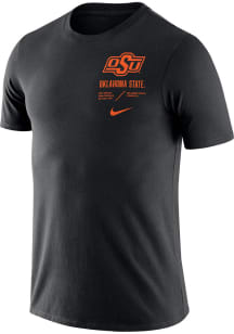 Nike Oklahoma State Cowboys Black Team Issue Short Sleeve T Shirt