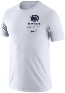 Penn State Nittany Lions White Nike Team Issue Short Sleeve T Shirt