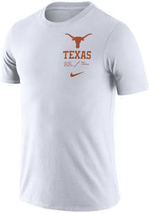 Nike Texas Longhorns White Team Issue Short Sleeve T Shirt