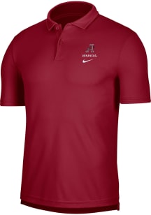 Nike Arkansas Razorbacks Mens Crimson Collegiate DriFIT Alternate Short Sleeve Polo