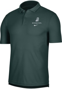 Mens Michigan State Spartans Green Nike Collegiate DriFIT Alternate Short Sleeve Polo Shirt
