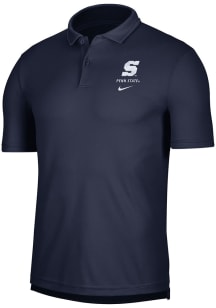 Mens Penn State Nittany Lions Navy Blue Nike Collegiate DriFIT Alternate Short Sleeve Polo Shirt