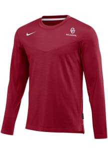 Nike Oklahoma Sooners Mens Crimson DriFIT Long Sleeve Sweatshirt