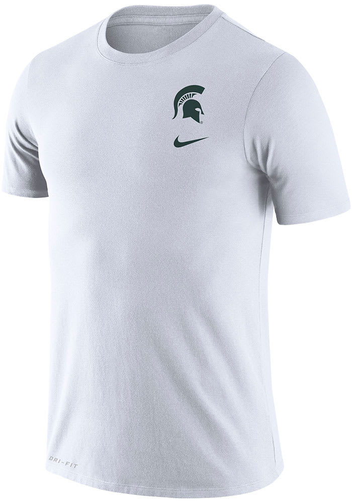 Nike Michigan State Spartans White DriFIT DNA Short Sleeve T Shirt