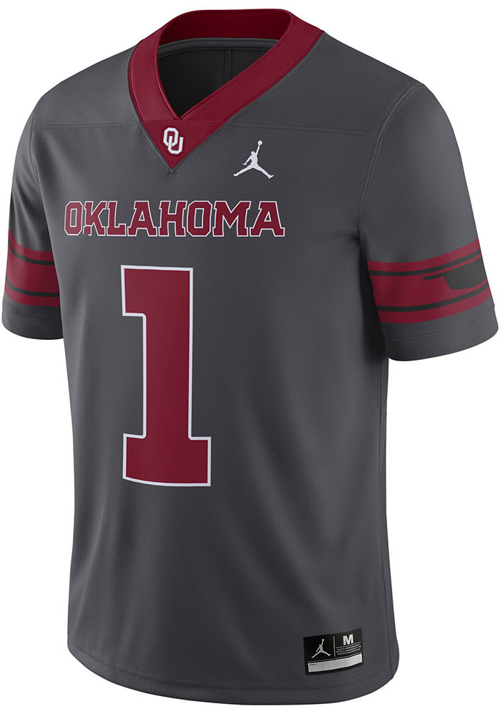 Nike Oklahoma Sooners Game Alternate Jersey - ANTHRACITE