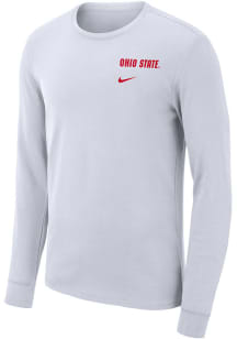 Nike Ohio State Buckeyes White Arena Long Sleeve T Shirt